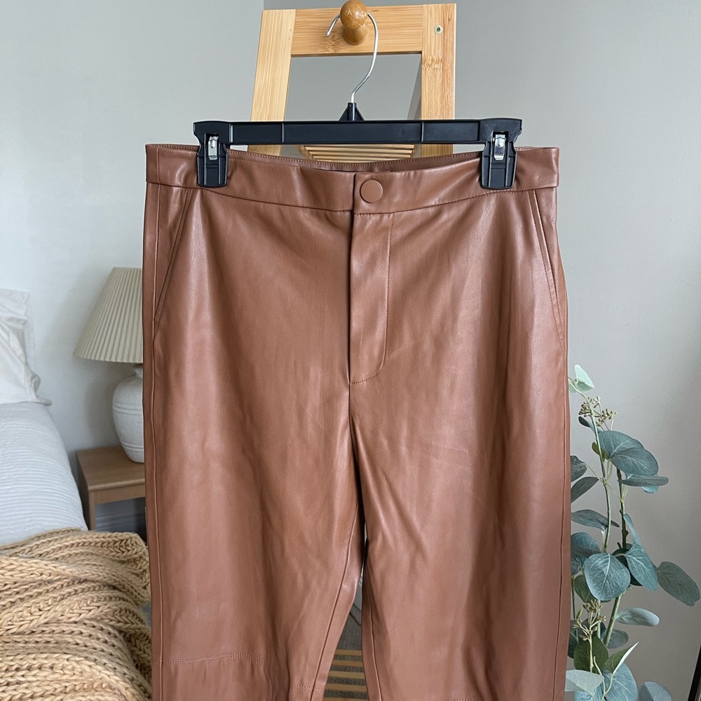 ZARA FAUX LEATHER PANTS